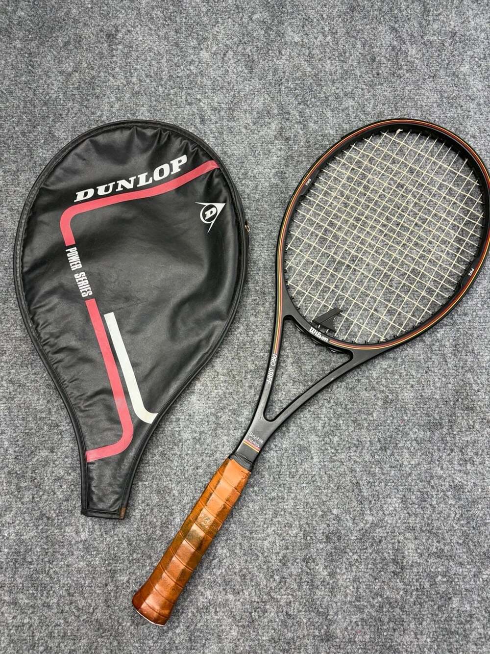 Wilson Pro Staff PWS MidSize Graphite w/Kevlar Tennis Racquet 4-5/8 orig string